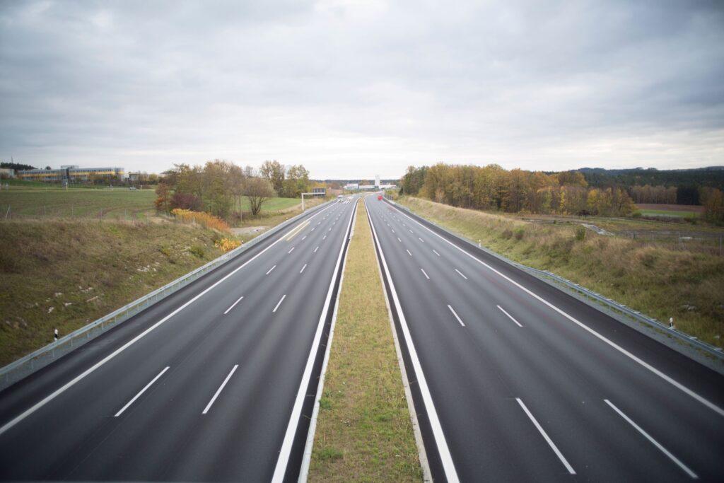 Autobahn von oben